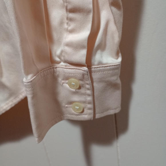 Banana Republic Tailored Fit Buttoned Shirt, Pink, Satin Smooth Stretch GUC! (4) - Picture 4 of 7